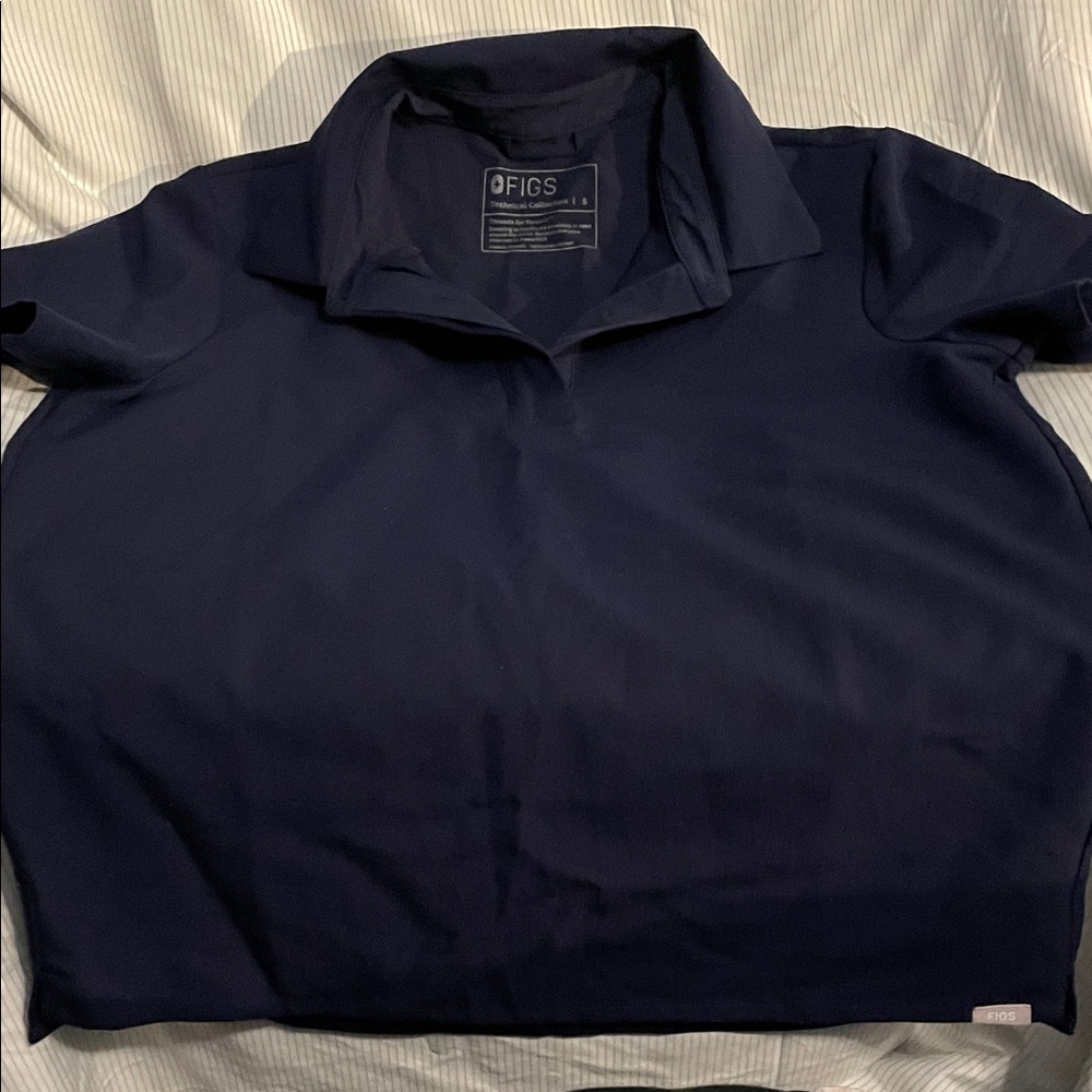 Figs Women's Polo - Navy Blue